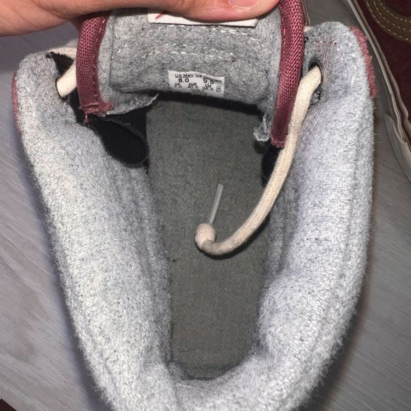 Vans SK8-Hi MTE Scotchguard Burgundy/Brown Suede Men's 8 Women's 9.5 - Picture 9 of 11